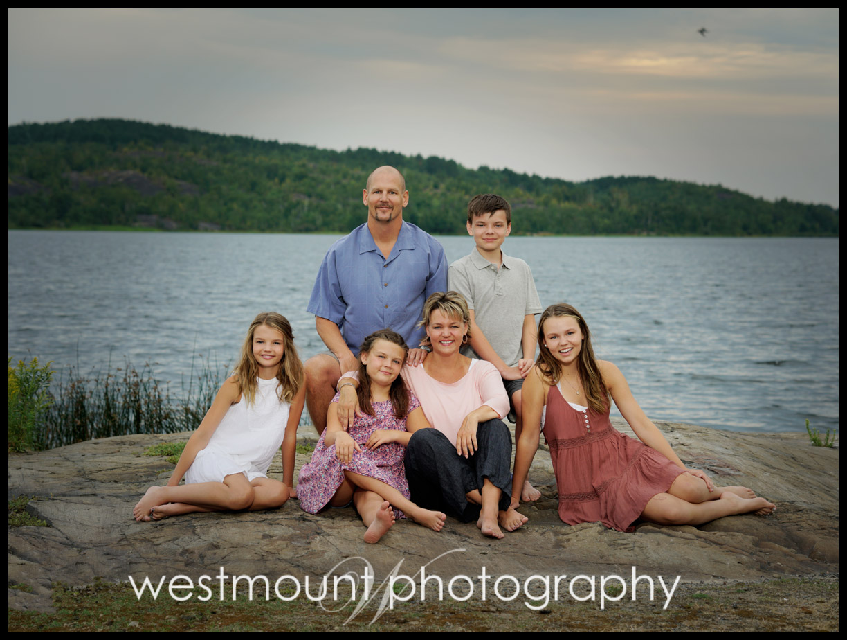 Family portraits by the lake…