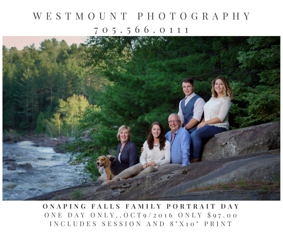 Onaping Falls Family portrait day….