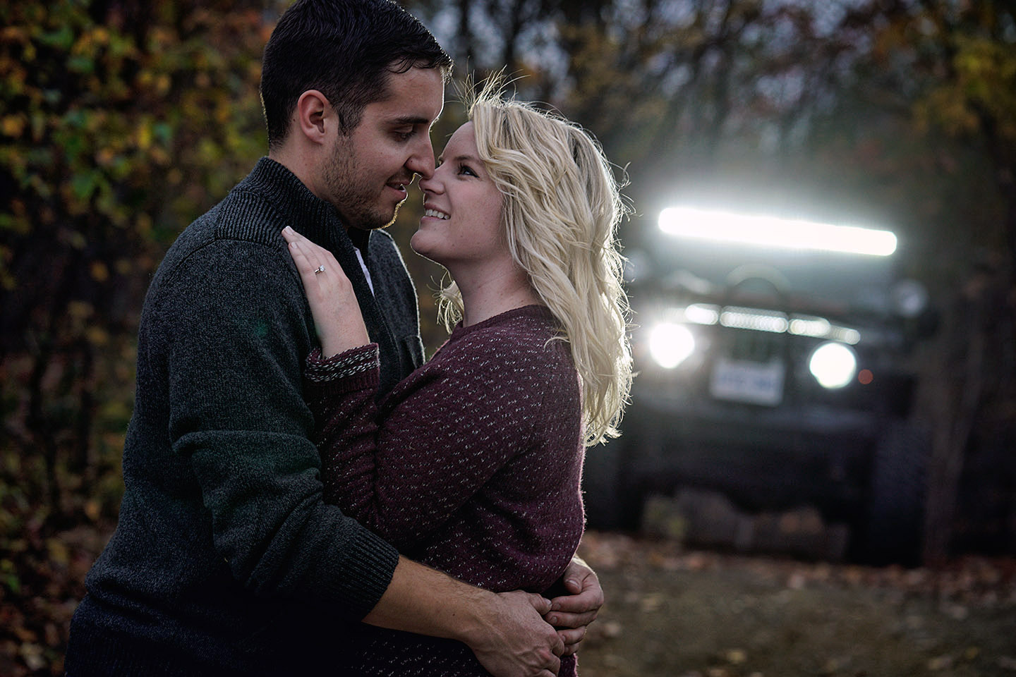 Kourtney&Michael fall engagement session….and a jeep!